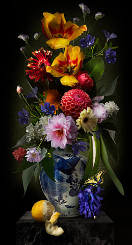 Vibrant Floral Still Life Art Print