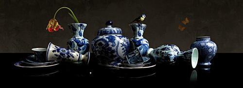 Dutch Blue Porcelain Still Life Art Print