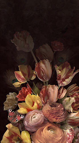 Dark Floral Bouquet Art Print