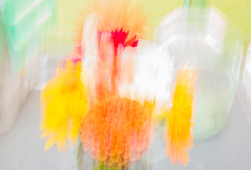 Colorful Floral Blur Art Print