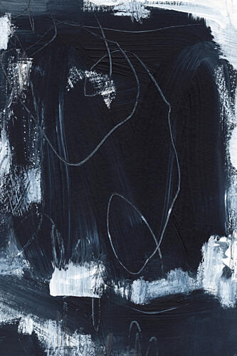 Dark Abstract Strokes Art Print by Uplusmestudio