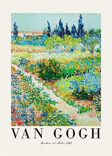 Colorful Garden Path Art Print