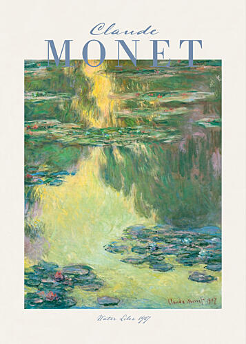 Water Lilies Reflection Pond Art Print