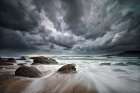 Flight Over Troubled Waters Art Print