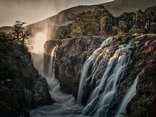 Sacred Waterfalls Art Print
