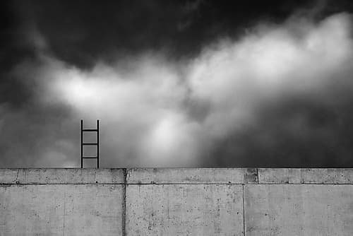 Ladder And Wall... Minimalist Print