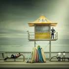 The Life Guard Art Print