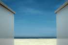 The deserted beach... almost... Art Print
