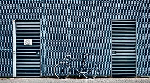 No Bikes Please Art Print by Linda Wride