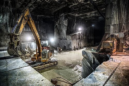 Marble quarry Art Print by Alberto Ghizzi Panizza