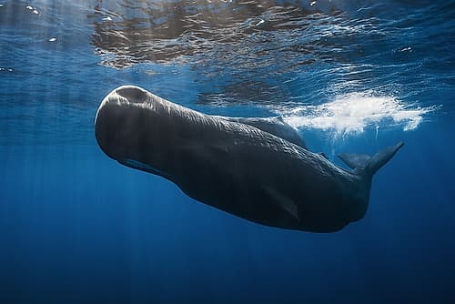 Sperm whale Art Print