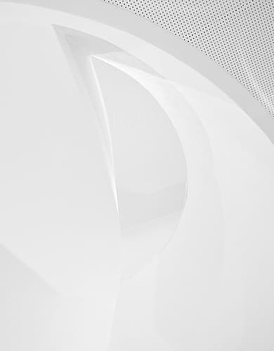 Shapes in white Abstract Art Print