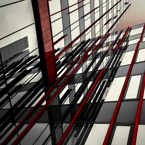 Red Lines Art Print by Gilbert Claes