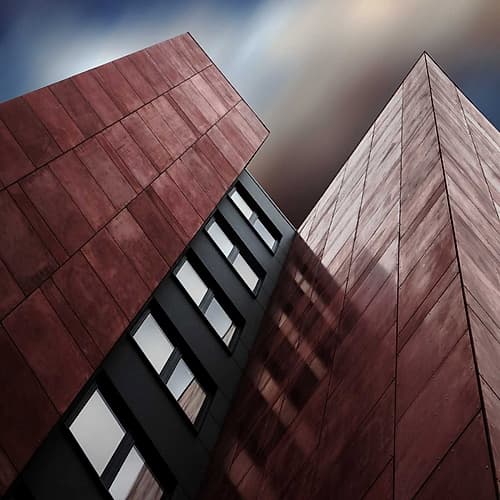 Facade Rouge Architecture Print