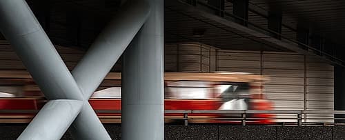 InterCityTrain XI Abstract Art Print