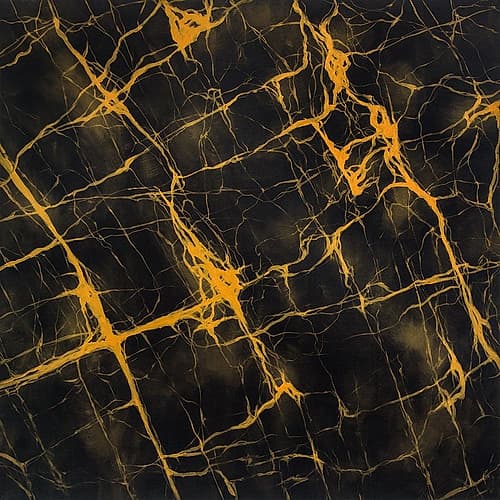 BLACK AND GOLD MARBLE Art Print by Atelier B Art Studio