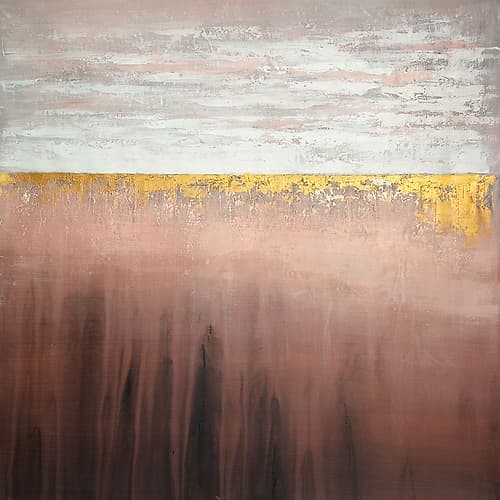 GOLDEN PINK Art Print