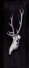 DEER SKULL IN THE DARK Art Print