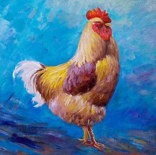 Beautiful Rooster Art Print