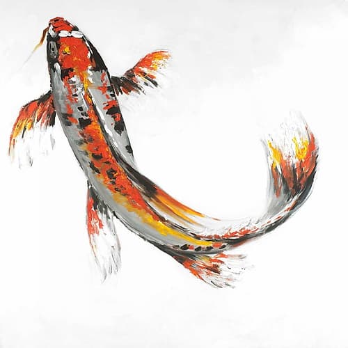 Butterfly Koi Fish Art Print by Atelier B Art Studio