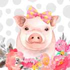 PRETTY PIG Art Print