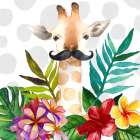 EXOTIC GIRAFFE Art Print