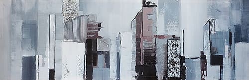 ABSTRACT BUILDING SHAPES Art Print by Atelier B Art Studio