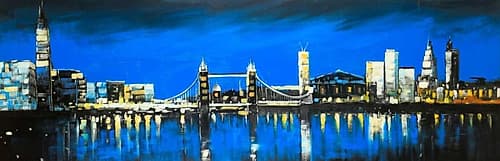 Skyline of London Art Print by Atelier B Art Studio