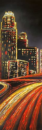 Traffic in the City Art Print by Atelier B Art Studio