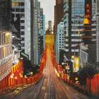 San Francisco by Night Still Life Print