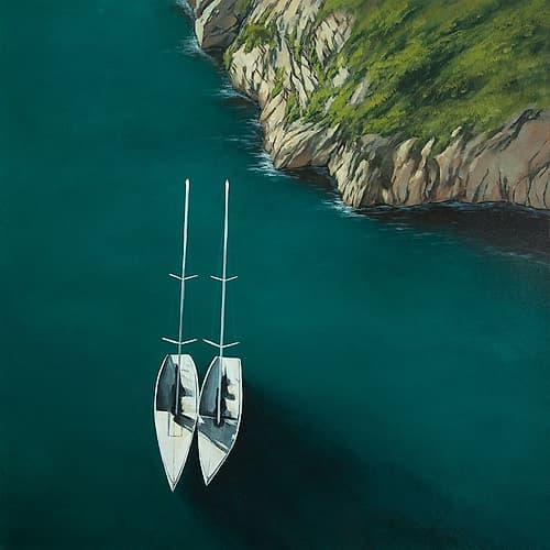 SMOOTH SAILING Art Print by Atelier B Art Studio