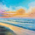 Tropical Sunset Art Print