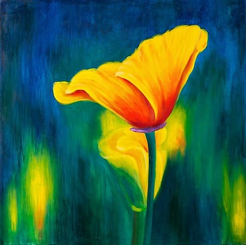Superb Contrast Flowers Art Print by Atelier B Art Studio