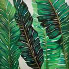 SEVERAL EXOTIC PLANT LEAVES Still Life Print