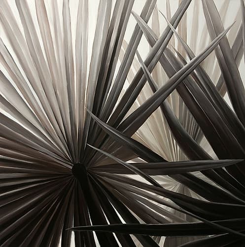 GRAYSCALE TROPICAL PLANTS Art Print by Atelier B Art Studio