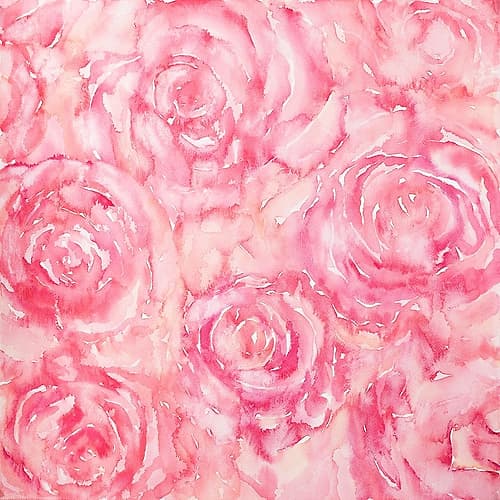 ROSES IN WATERCOLOR Art Print
