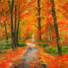 Autumn Trail Art Print