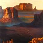 Monument Valley Tribal Park in Colorado Art Print
