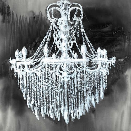 Big Glam Chandelier Art Print by Atelier B Art Studio