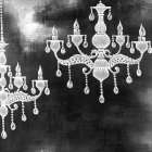 WHITE CHANDELIERS Kitchen Print