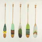 Colorful Nautical Oars Art Print