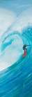 SURFER ON A BIG WAVE Art Print