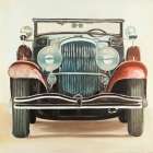 Old 1920s Luxury Car Art Print