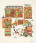 Ethnic Multicoloured Fruit Market Art Print