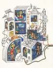 Electricity supply in the city Art Print