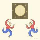 Two Dancing Men one in forn of the other Art Print