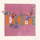 Children Playing with Capital Letters Art Print
