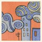 Clouds on a Skyscraper Art Print