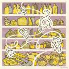 Hopping Around the Supermarket Shelves Art Print