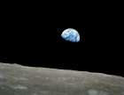 Planet Earth from Moon Space Art Print